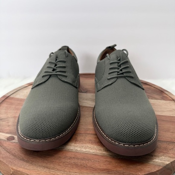 GH‎ Bass Pasadena Knit Buck Mens 9.5M Army Green Oxford Shoes BAZ2B421 NIB main image 7